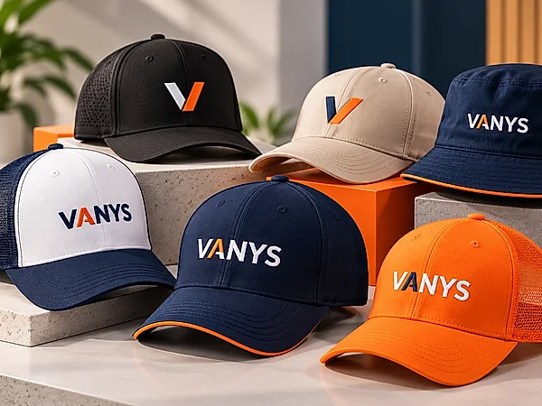 Gorras bordadas con el logo de tu empresa en varios colores